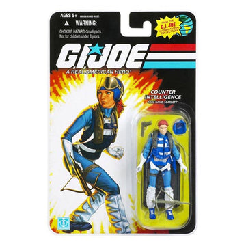 G.I. Joe, 25th Anniversary Action Figure, Counter Intelligence Code Name: Scarlett (Pilot Outfit), 3.75 Inches