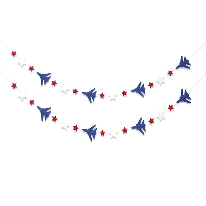 Fighter Party Decoration - Military Graduation, Jet Banner, Pilot Retirement, Baby Shower, Airplane Aviation Themed Birthday Party Decorations