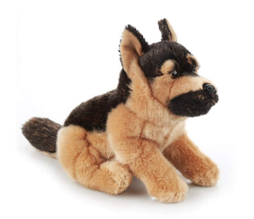 TAMMYFLYFLY Pugsly Pug Plush Stuffed Animal Puppy Dog, 12 inches (German Shepherd Dog)