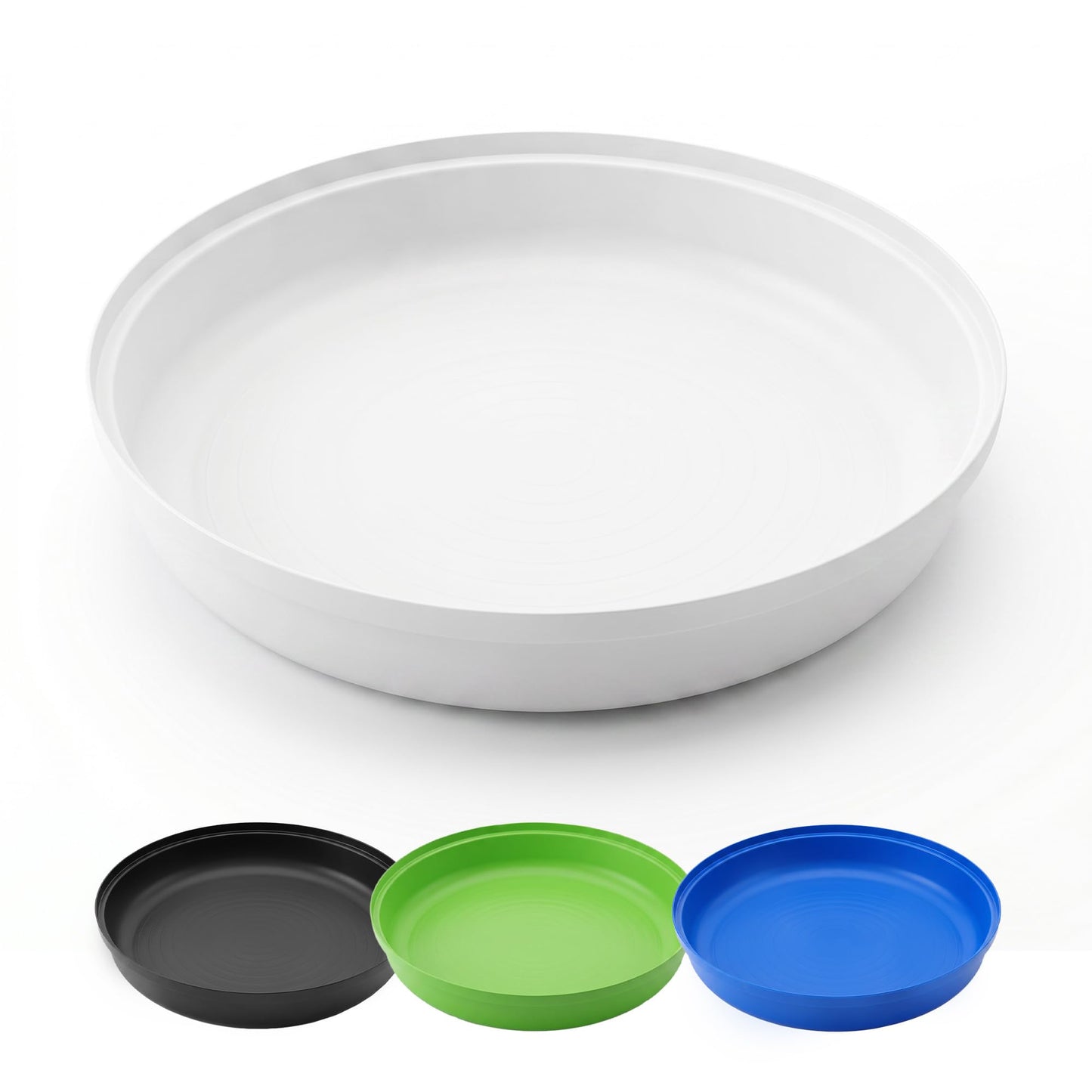 MEKA Deep Tuff Tray 27.8” Round Sensory Play Base, Heavy Duty Plastic Deep Spot Messy Activity Mud Water Sand Tray for Toddlers, Outdoor Indoor