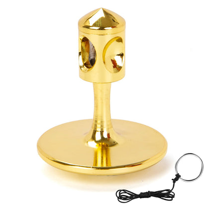 Metal Gyroscope, Champagne Gold, Medium Size
