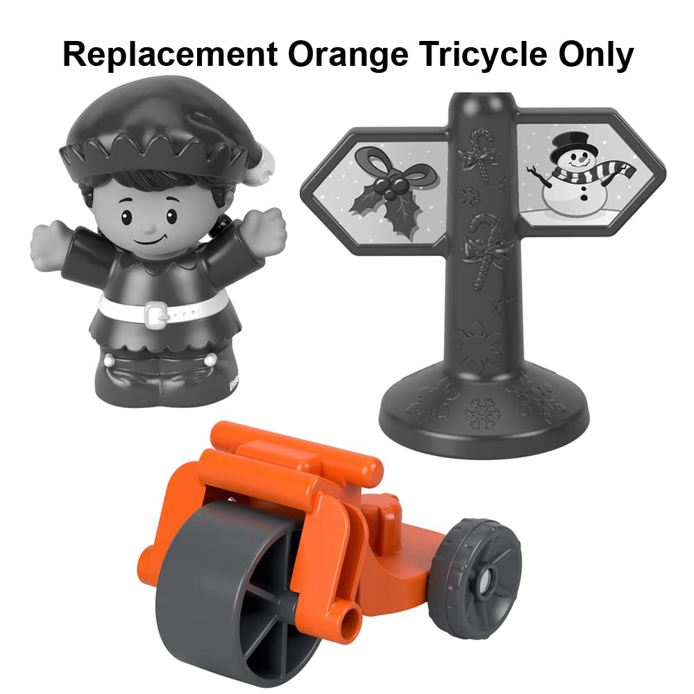 Replacement Part for Fisher-Price Little People Winter Holiday Christmas Playset - HJW18 ~ Replacement Orange Tricycle