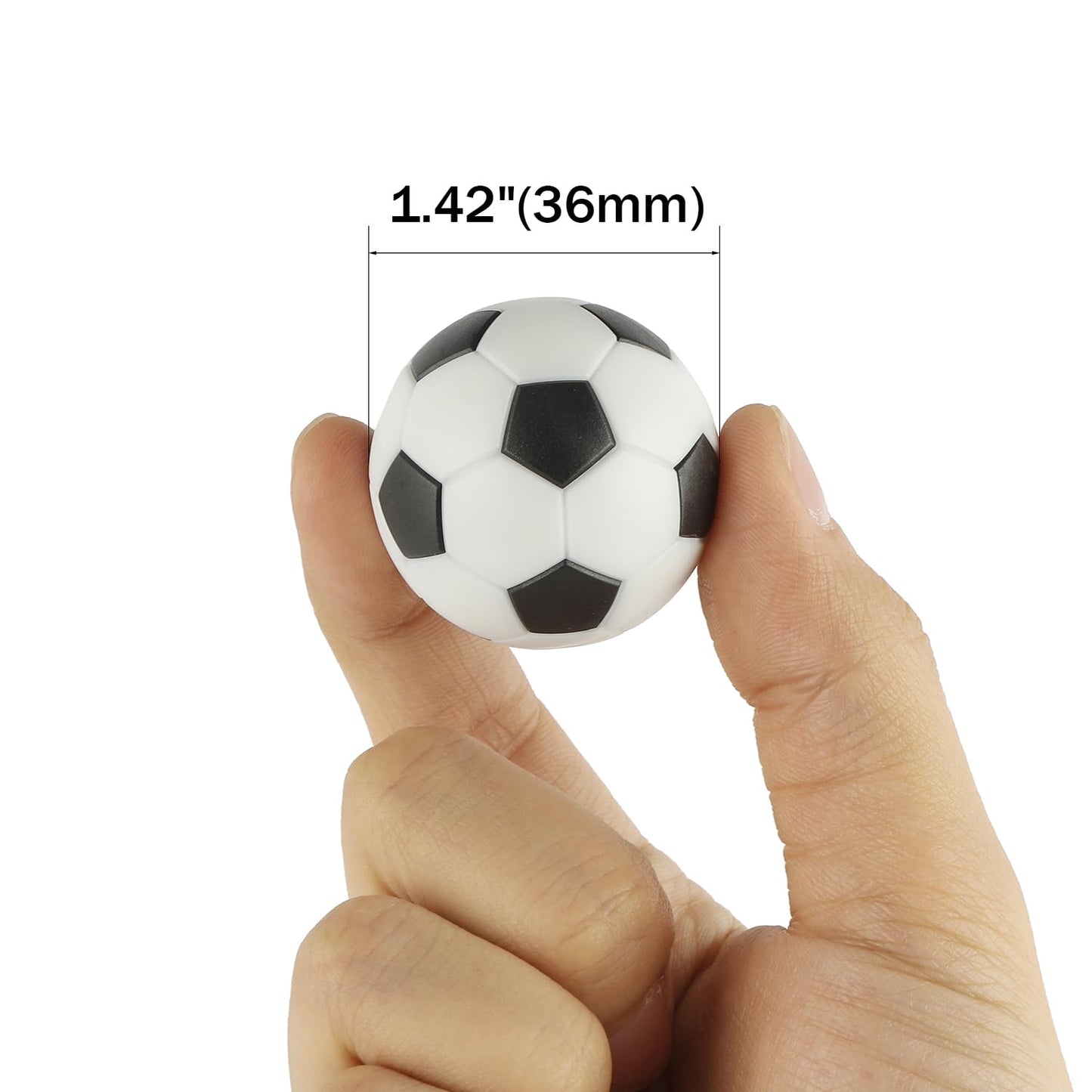 zeyce Pack of 9 Foosball Balls Mini Soccer Balls - Small Soccer Ball Replacements for Foosball Table Fun Home Recreation