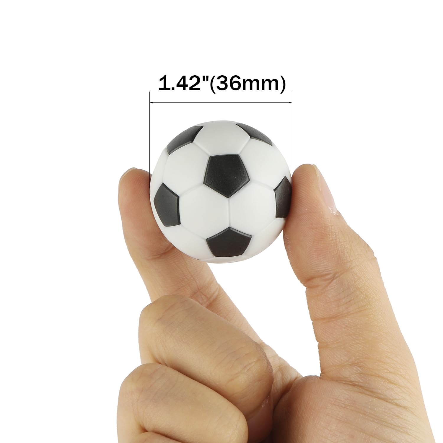 zeyce Pack of 9 Foosball Balls Mini Soccer Balls - Small Soccer Ball Replacements for Foosball Table Fun Home Recreation