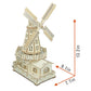Bitopbi 3D Wooden Puzzles Laser Engraving DIY Safe Assembly Constructor Kit Toy for Teens and Adults, World Famous Buildings Mechanical 3-D Models