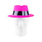 Super Z Outlet 12 Pack Neon Mafia Style Gangster Fedora Dress Hats Children's Birthday Props Supplies Favors