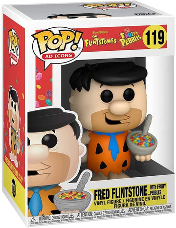 Funko Pop! Ad Icons: Fruity Pebbles - Fred with Cereal, Multicolor