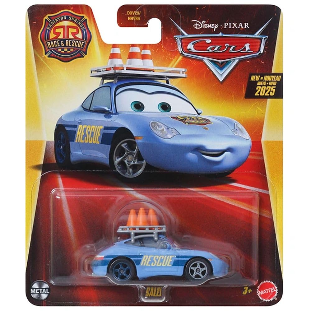 Mattel Disney Cars 2025 1:55 Scale Diecast Radiator Springs Race & Rescue Sally