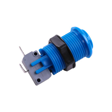 Easyget 6 Piece HAPP Type Standard Arcade Push Button with Microswitch for Mame/Jamma/Arcade Video Games - 30MM Arcade Buttons (Blue)