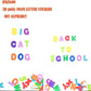 Foam Letter Stickers, Colorful self -Adhesive Puffy Alphabet Shapes Materials, A-Z for Crafts and Teaching (1040pcs 1INCH)