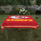 WinCraft Kansas City Chiefs Logo Tablecloth and Square Table Cover Overlay