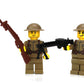 Battle Brick 1.6 Inches Tall US Army WW1 Doughboy Soldiers Collectible Custom Minifigures| Genuine Military Minifig | Printed in The USA | World WAR |