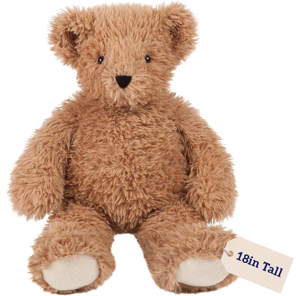 Vermont Teddy Bear Brown Teddy Bear Stuffed Animal | Super Soft Cozy Plush, Romantic Gift, Crafted in the USA | 18 Inch | Super Soft Teddy Bear