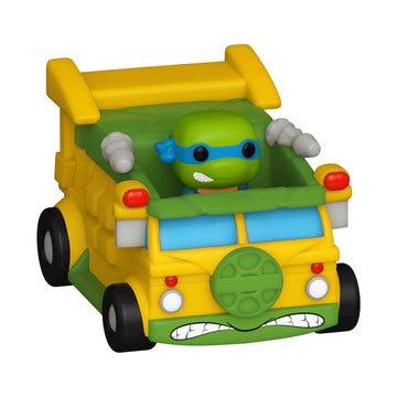 Funko Pop Bitty Ride: Teenage Mutant Ninja Turtles - Leonardo with Van - TMNT Retro/Classic - Collectable Vinyl Figure - Gift Idea - Official