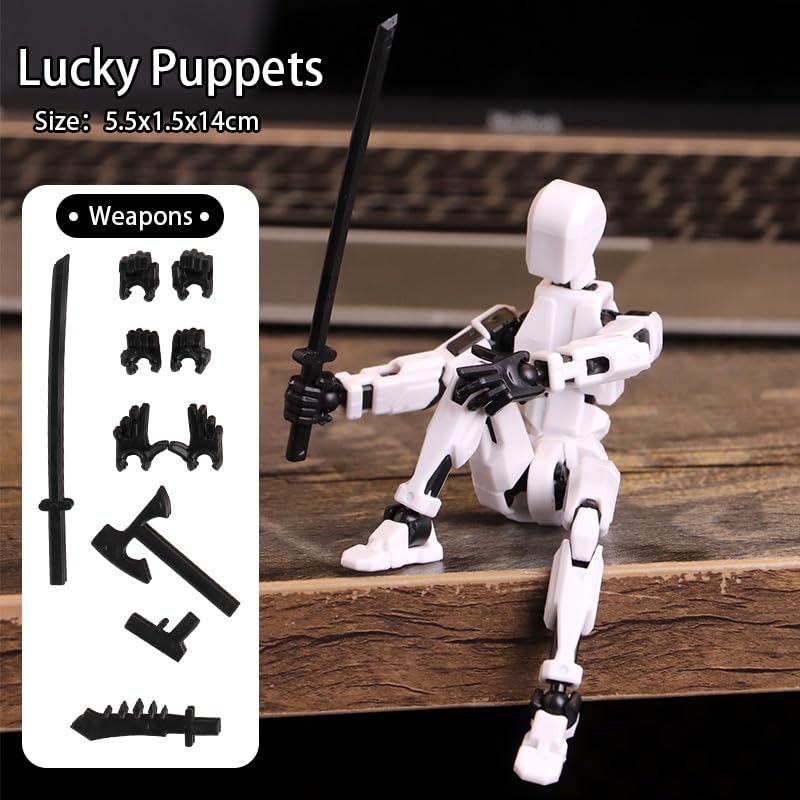 DANONI Assembly Completed-Titan 13 Action Figure Set,Nova 13 Action Figures,Titan 13 Robot Action Figure,3D Printed Multi-Jointed Action Figures Dummy