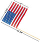 Small Paper Color Your Own American Flags - 8 1/2" x 6" on 13 3/4" - 12 Pc.