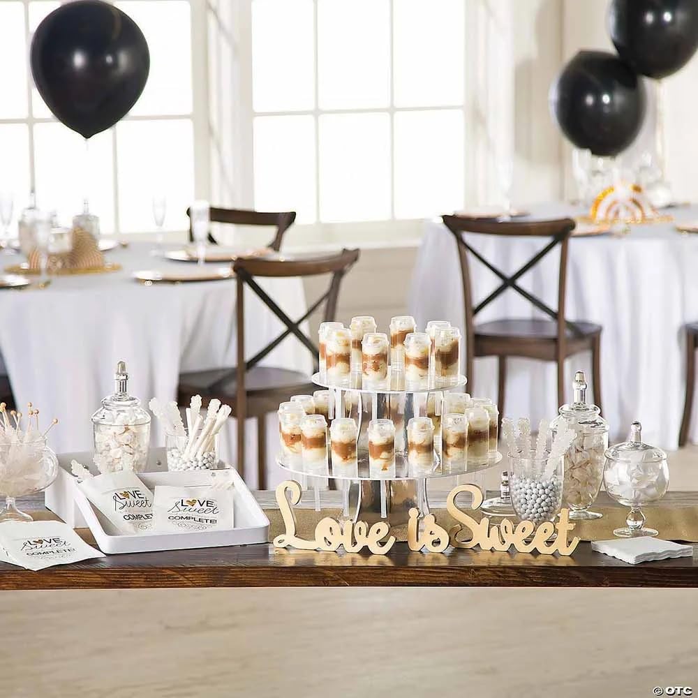 Love is Sweet Gold Table Decor Set (wood) Home Decor and Wedding