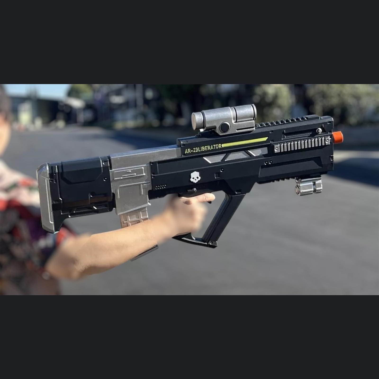 29 Inch Foam Prop 1:1 Scale Replica Cosplay Gun Lightweight EVA Realistic Design for Display & Role Play Halloween Collection