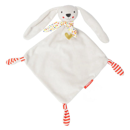 Follies Ollie The Lovey Bunny, Holiday Baby Gift, Super Soft Sensory Toy for Babies & Toddlers, Washable Blanket Lovey, Cuddly Keepsake for Newborns