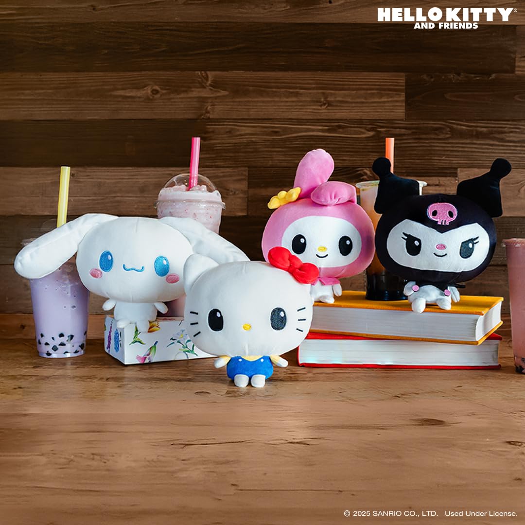 TeeTurtle Cloudheads Hello Kitty Plush - 5-Inch Official Sanrio Stuffed Animal with Embroidered Details - Soft Cuddly Plush Toys for Kids, Teens,