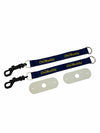Chubuddy Navy Sublimated Chewy Holders Set of (2) - Durable, Safe, and Washable Chew Toy Tethers for Sensory Kids, Autism, ADHD, and Oral Motor Needs