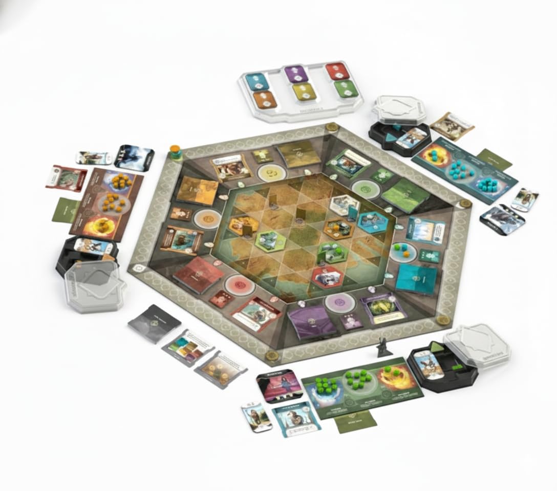 Orange Nebula Vindication Board Game - Heroic Attributes, Modular Map, & Strategic Competitive Play