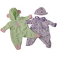 Constructive Playthings CP Toys 16 inch Dark Skin Baby Doll Dress and Play Collection with 6 Outfits and Accessories