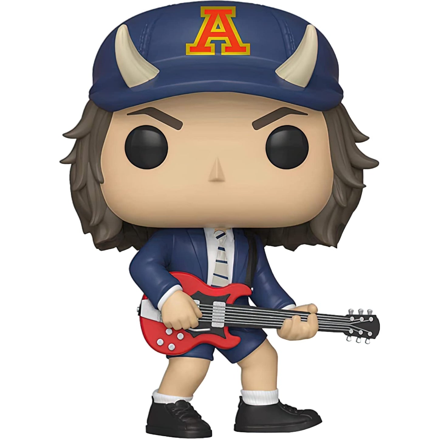 A n g u s Y o u n g (Chase): P o p ! Rocks Vinyl Figurine Bundle with 1 Compatible 'ToysDiva' Graphic Protector (36318 - B/A)