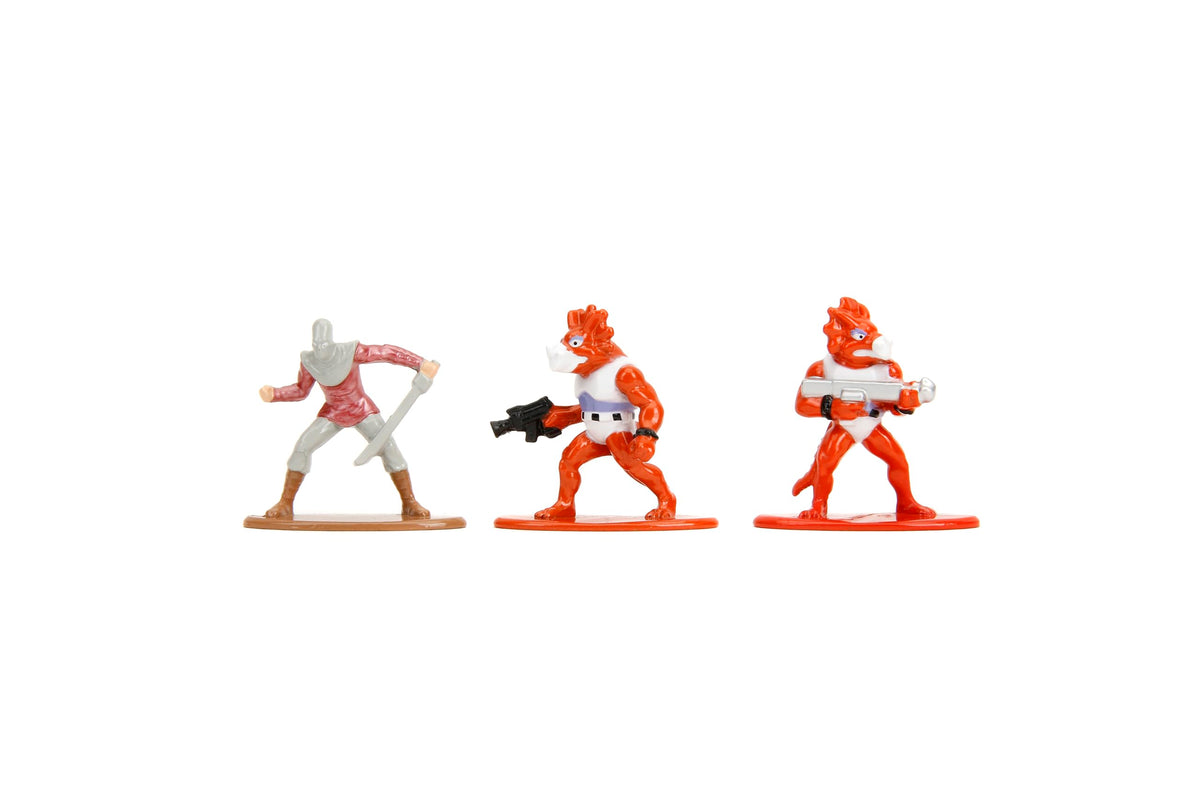 Jada TMNT 1.65" 18-Pack Wave 2 Die-Cast Figures Nano Metalfigs, Toys for Kids and Adults