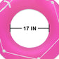 Poolmaster Neon Frost Large Swimming Pool Float Inner Tube, Pink