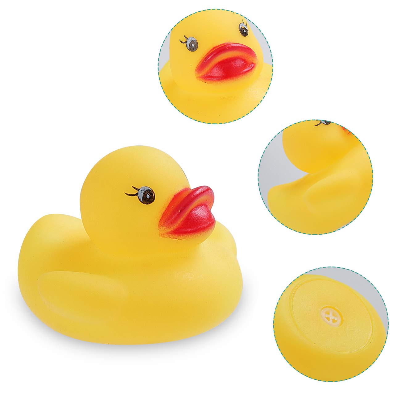 Rubber Ducks Bath Toys 50PCS Mini Ducks Bulk for Kids Baby Shower Decorations Birthday Party Favors Gift Classroom Summer Beach Pool Activity Carnival