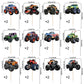 Monster Truck Cupcake Toppers Truck Car Theme Birthday Party Decorations