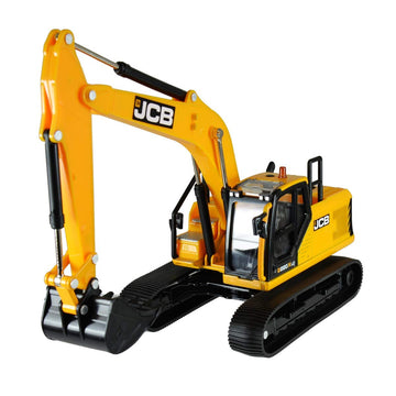 Britains JCB Farm Tomy Toys - Excavator - 1:32 220X - Collectable Tractor Toy - 1:32 Scale Farm Toys - Suitable For Collectors And Kids - 3 Year Plus