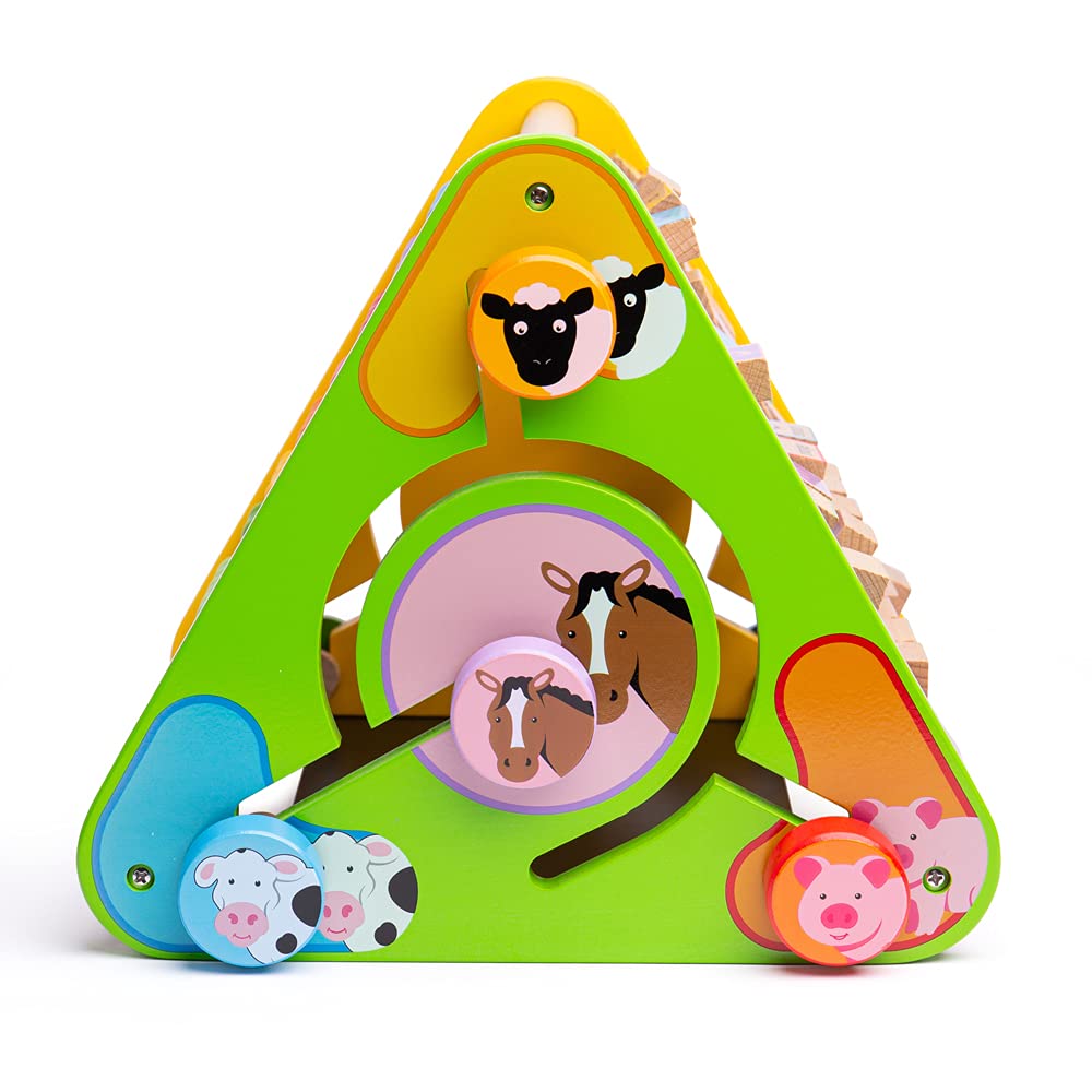 Bigjigs Toys Early Learning Activity Centre, Wooden Toys, Baby Activity Centres, Baby Toys, Activity Triangle, Baby Toys, Learning Toys, Toddler