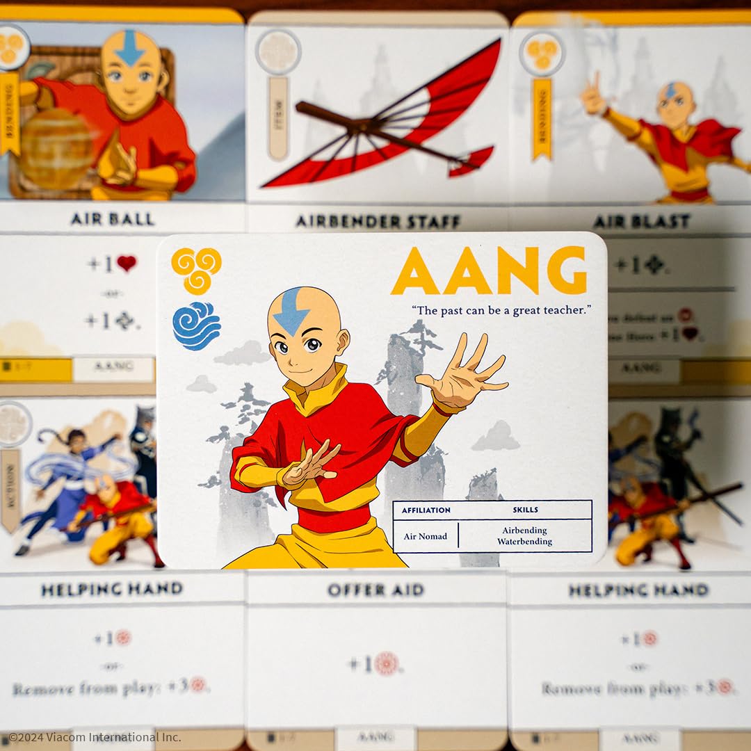 Avatar: The Last Airbender: Aang's Destiny, Cooperative Deck Building Strategy Board Game, Play as Aang, Katara, Appa & More, Fun for Family Game