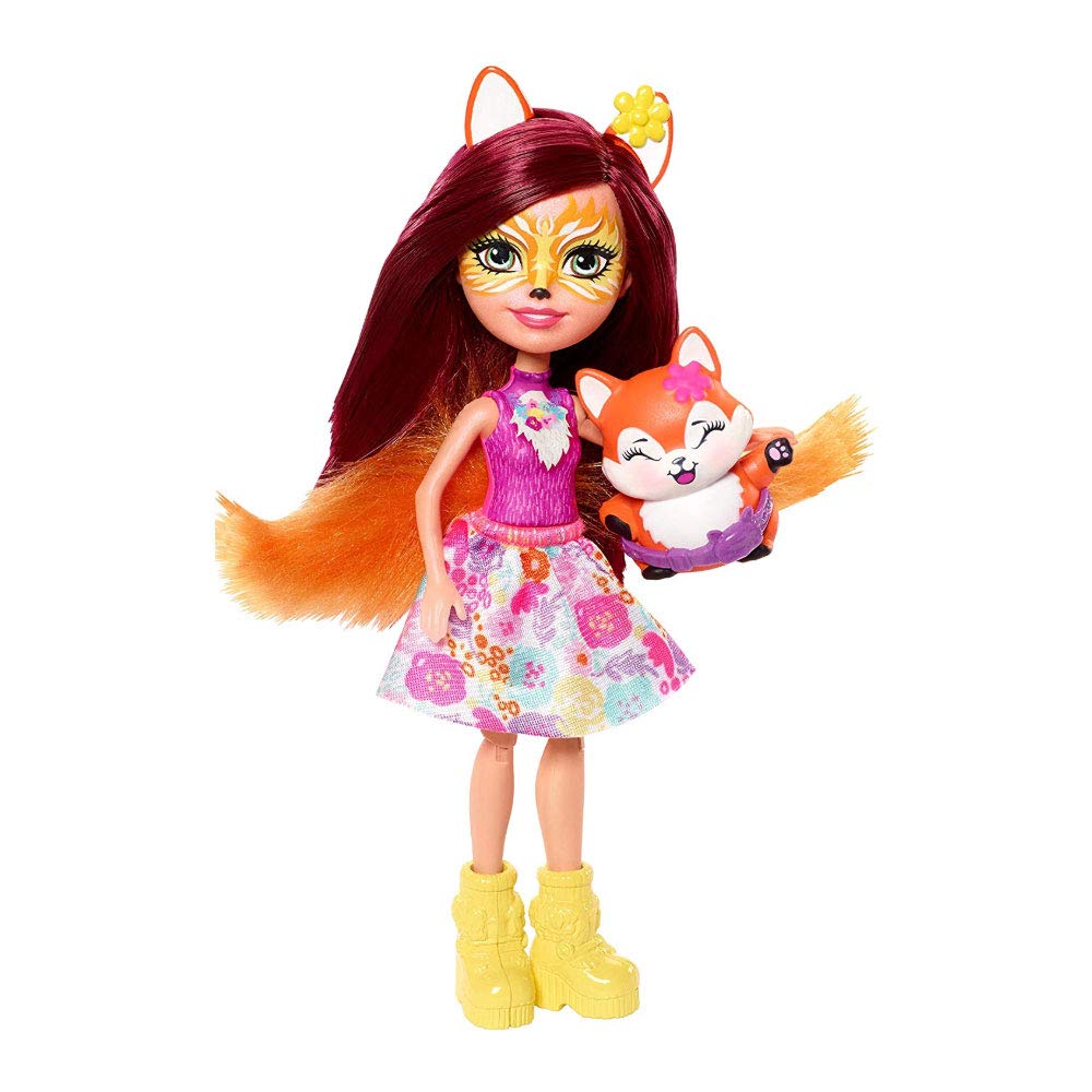 Mattel ENCHANTIMALS Playground Adventures PLAYSET + Felicity Fox Doll & Flick Figure