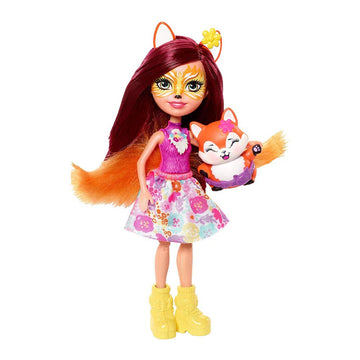 Mattel ENCHANTIMALS Playground Adventures PLAYSET + Felicity Fox Doll & Flick Figure