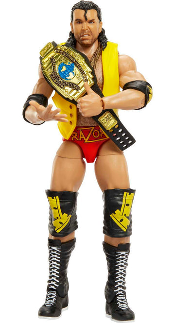 Mattel WWE Razor Ramon Ultimate Edition Action Figure, Deluxe Articulation & Life-Like Detail, Interchangeable Accessories, 6-in