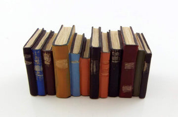 Houseworks, Ltd. Dolls House Miniature Study Library Office Accessory Row of Old Worn Books