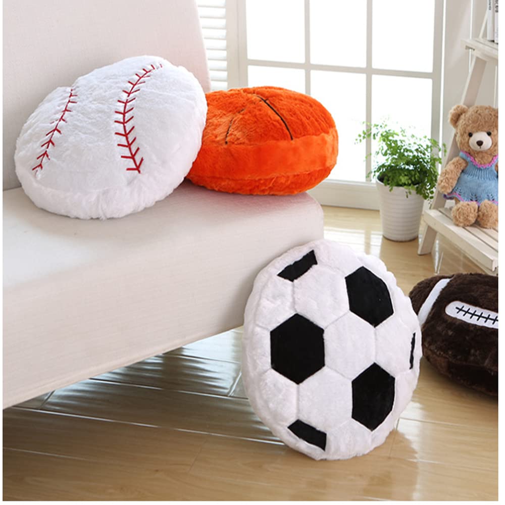 XIZHI 17.7 inch Football Throw Pillow Soft Stuffed Cushion Sports Toy Pillow Soft Durable Sports Toy for Sofa Room Decoration and Kids Boy Girls