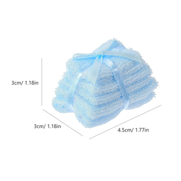 Blue 1/12 Miniature Bathroom Towels Dollhouse Decoration Accessories, DIY Micro Landscaping Decor