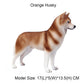 FLORMOON Animals Figure - Realistic Orange Husky Dog Figurines - Early Educational Toys Science Project Christmas Birthday for Boys and Girls