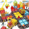 Magnetic Tiles Kids Construction Toys - Road Set with Magnet Crane for Boys Age 3-5 4-8 8-10, Magnet Building Blocks Expansion Pack Toy Car Track