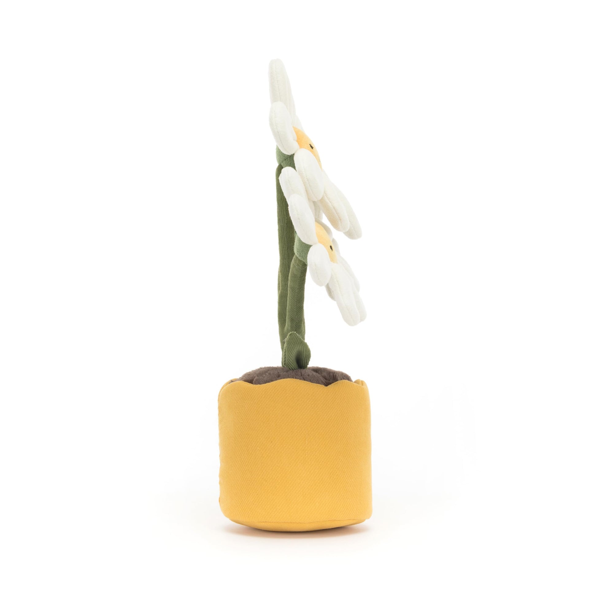 Jellycat Amuseables Daisy Pot Stuffed Toy, 13.5 inches - Plant & Flower Plush - Fun Décor & Gift