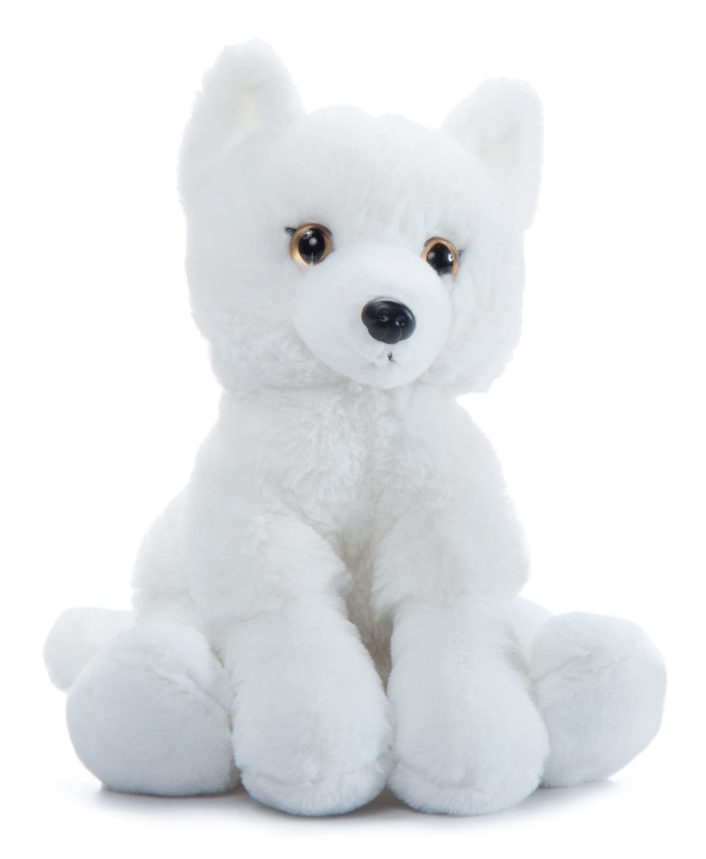 The Petting Zoo Arctic Fox Stuffed Animal Plushie, Gifts for Kids, Wild Onez Wildlife Animals, Fox Plush Toy 9 inches