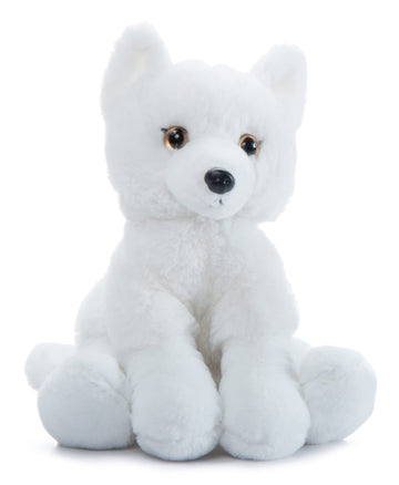 The Petting Zoo Arctic Fox Stuffed Animal Plushie, Gifts for Kids, Wild Onez Wildlife Animals, Fox Plush Toy 9 inches