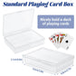 FVIEXE 24PCS Playing Card Case, 3.8 x 2.7 x 0.8 Inch Plastic Playing Card Box Clear Card Game Storage Organizer, Empty Standard Size Card Deck Cases