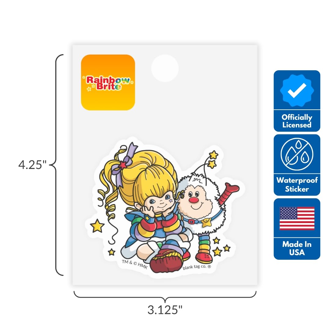 Rainbow Brite® Sticker Bundle - Waterproof Stickers for Water Bottles and Laptops