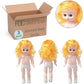 3 Golden Blonde Full?Body Dolls - Plastic Craft Doll Models, 13-1/2"