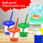 The Mega Deals Kids Painting Set - Washable Non-Toxic Finger Paints (10 Colors of 2 oz) with 10 Paint Cups & 10 Brushes Mess-Free Toddler Art Supplies